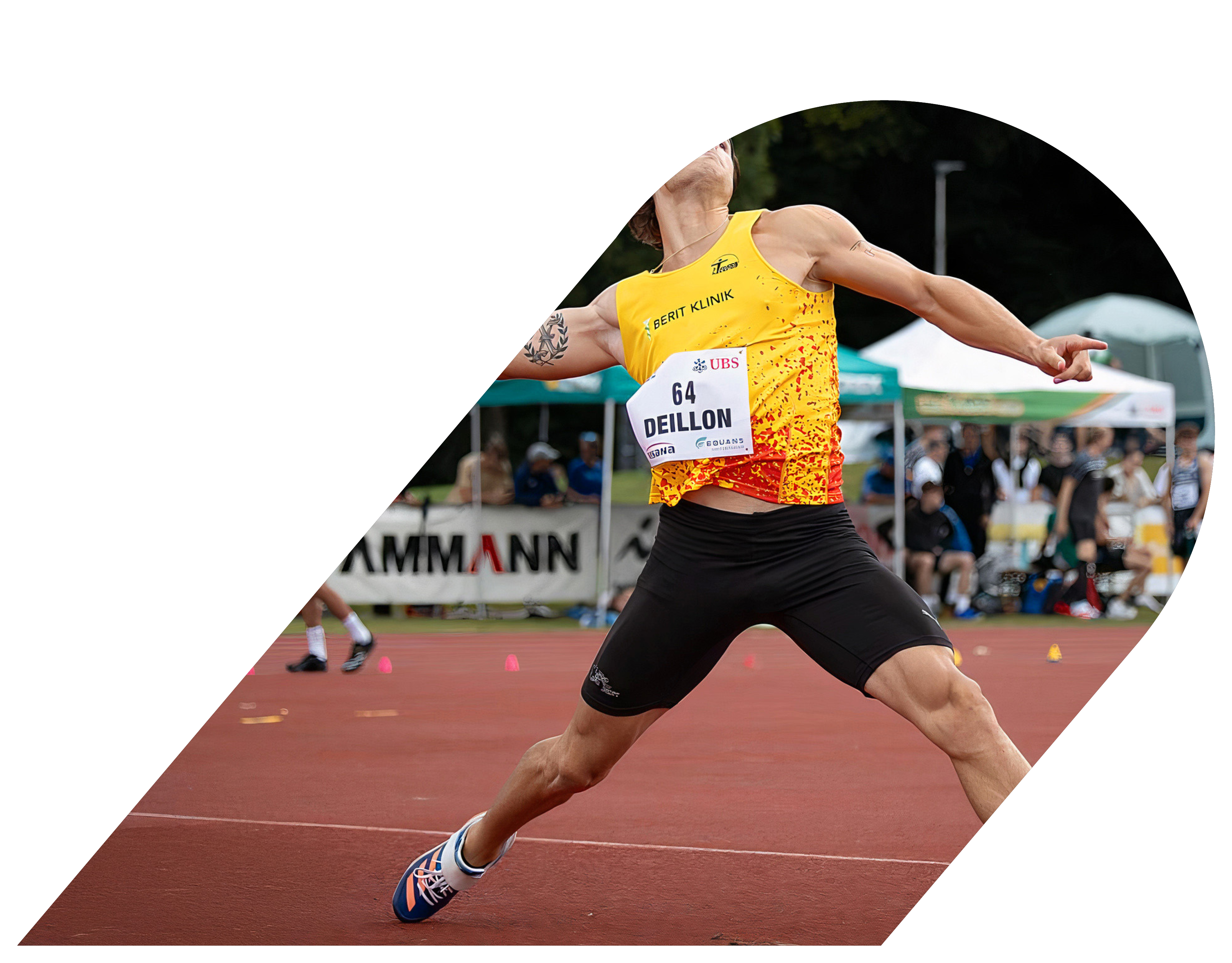 Sportler im Wettkampf als Beispiel für Sporthypnose und mentales Training