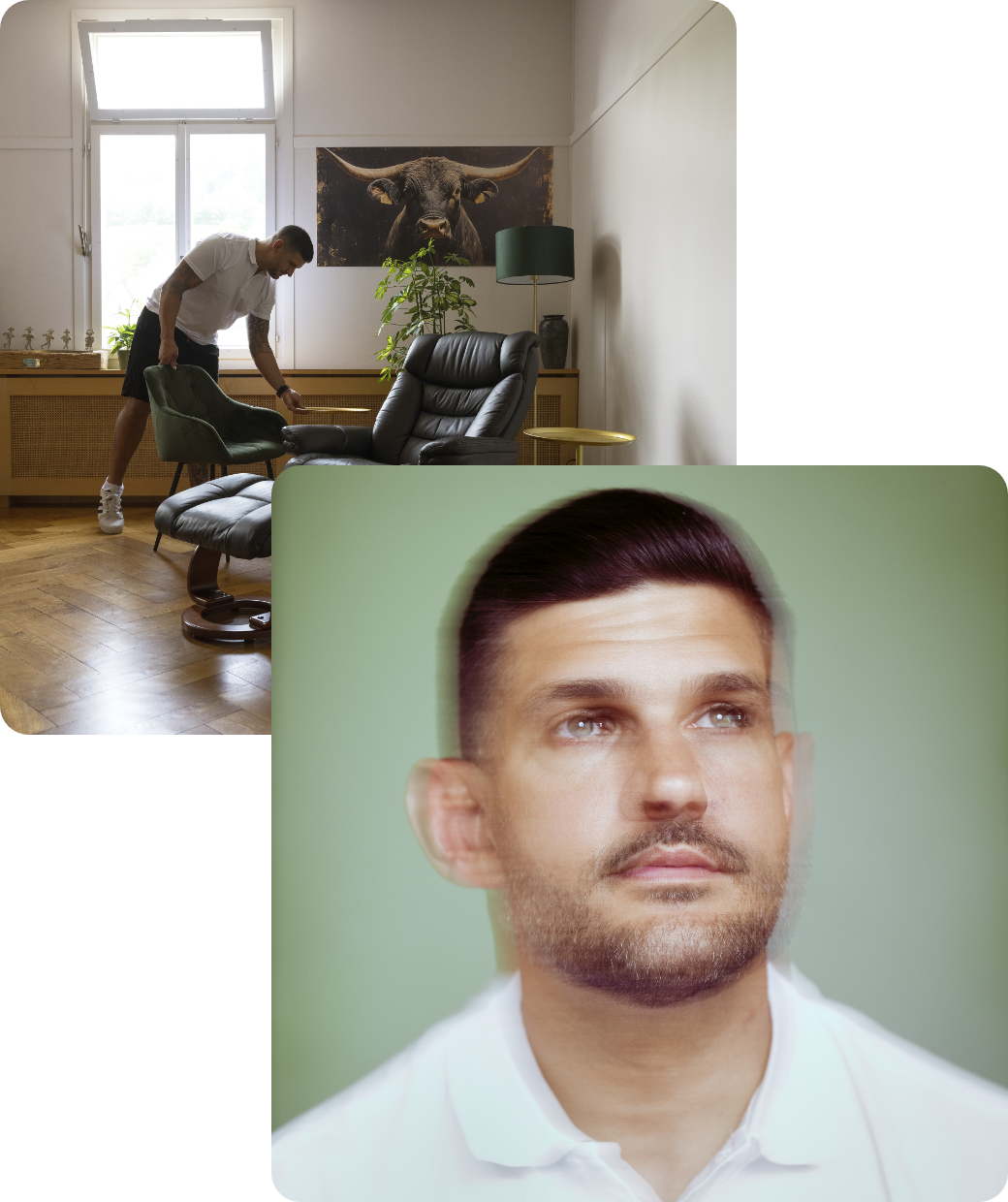 Michael Bless bei einer Mentaltraining-Session in seiner Praxis in Gais (Appenzell AR)